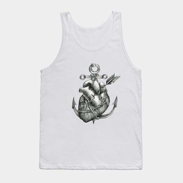 Half a heart without you Tank Top by mrsadfran